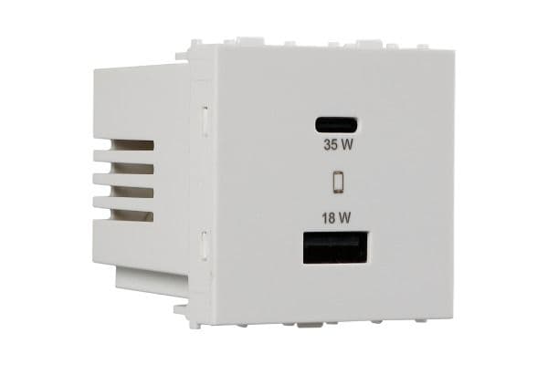 Apogee USB Charging Socket 35W 1C1A White
